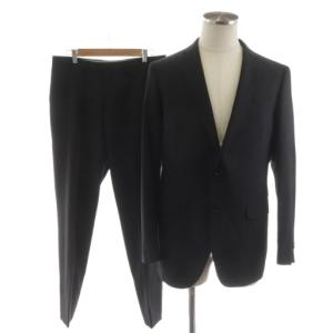 セットアップ シングルスーツ ジャケット スラックス テーパードパンツ 175cm-6Drop 黒 ブラック