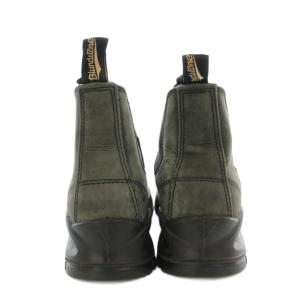 Blundstone ラグブーツ ラスティック ショートブーツ サイドゴア レザー 7 カーキ 001378 /KU