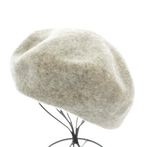 CA4LA ベレー帽 帽子 ホックデザイン ウール グレー ZKN02127 /KU