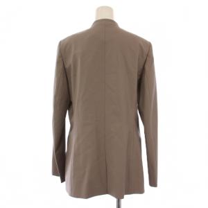 theory luxe ノーカラージャケット 総裏地 ダブル 2B ウール 40 グレージュ 03-2304196 /BM