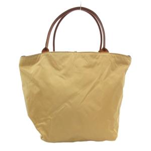 Felisi トートバッグ ロゴ レザー切替 ミニポーチ付 裏地ドット ベージュ /AE