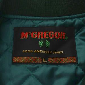 McGREGOR スタジャン スタジアムジャンパー ブルゾン ジャケット 刺繍 ロゴ ワッペン 中綿 袖レザー 切替 ウール
