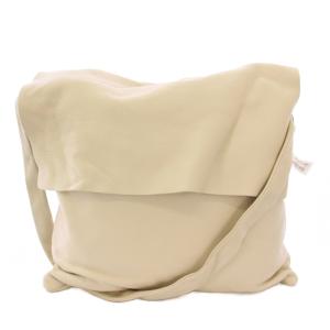 ショルダーバッグ レザー 牛革 ワンカラー 無地 アイボリー タグ付き E195Z004 /BB