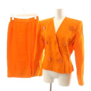 NOUVELLE BOUTIQUE スーツ セットアップ ノーカラージャケット ダブル タイトスカート