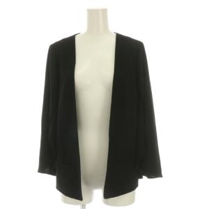 ノーカラージャケット スリーブスリット 36 紺 ネイビー 3700 1237-6 /YM