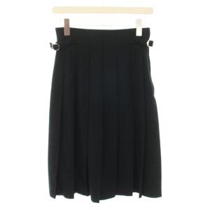 AD1989 スカート ひざ丈 プリーツ ヴィンテージ M 黒 ブラック TS-08007M /YT
