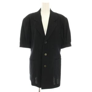 AD1988 アームプリーツウールショートジャケット テーラードジャケット シングル 半袖 ヴィンテージ