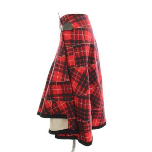 Tao AD2019 ラップ調スカート S レッド