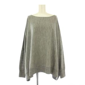 23AW ニット セーター ボートネック ウール F グレー