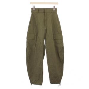 H CARGO PANTS カーゴパンツ ボリューム ジップフライ ワンカラー M カーキ 1614-243-5847