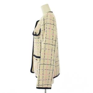 CHANEL uniform ノーカラージャケット ツイード ココボタン