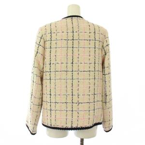 CHANEL uniform ノーカラージャケット ツイード ココボタン
