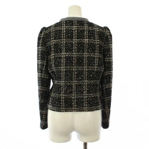 CHANEL uniform ノーカラージャケット ツイード スパンコール ココボタン ココマーク
