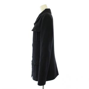 CHANEL uniform ステンカラージャケット ツイード ココボタン