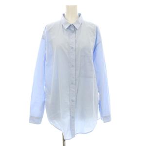 シャツ 長袖 ドット柄 コットン 46 水色 61149617 /KU