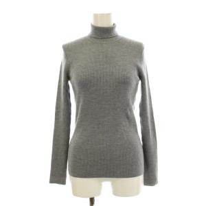 ニット セーター 長袖 タートルネック ウール 38 グレー 72-109-12-100139 /KU