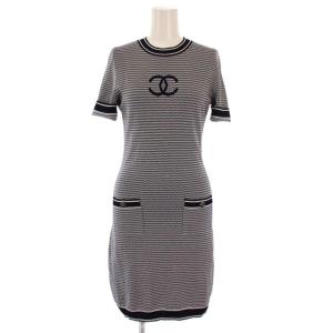 uniform ココマーク タイトワンピース ストレッチ S ネイビー