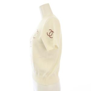 CHANEL UNIFORM 24SS ココマーク ニット 半袖 S ホワイト U02828K10227