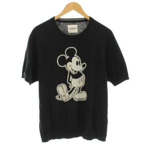 20SS Disney Mickey Mouse s/s sweater ニット セーター 半袖 クルーネック