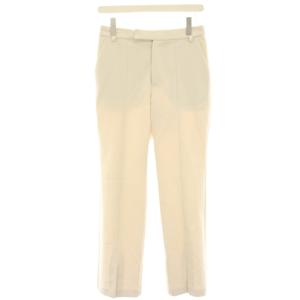 フレアパンツ イージー スラックス 裾スリット 38 アイボリー R-1382 /HN