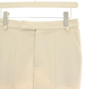 Whim Gazette WhimGazette フレアパンツ イージー スラックス 裾スリット 38 アイボリー R-1382 /HN