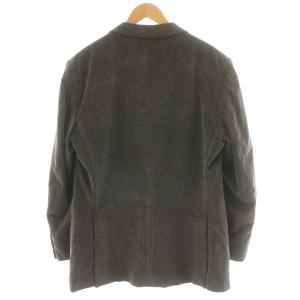Ermenegildo Zegna テーラードジャケット ブレザー シングル コーデュロイ コットン カシミヤ混 50 ダークブラウン 1242S0
