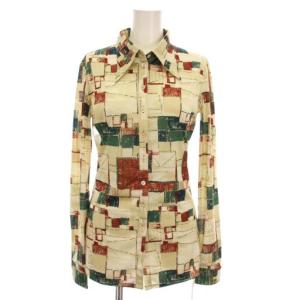 シャツ ブラウス 総柄 長袖 34 マルチカラー FU-I-SH004 /YM