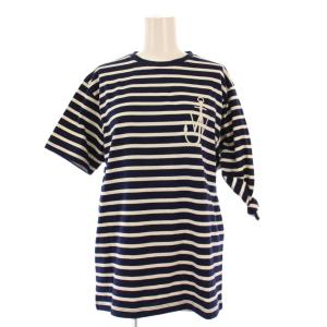 BORDER KNOT TEE ボーダーノットTシャツ カットソー 半袖 クルーネック アシンメトリー