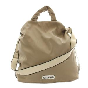 中綿 トートバッグ 2WAY ショルダーバッグ ナイロン ベージュ /G