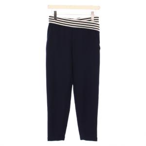 スラックスパンツ ストレッチ 34 紺 ネイビー /BB