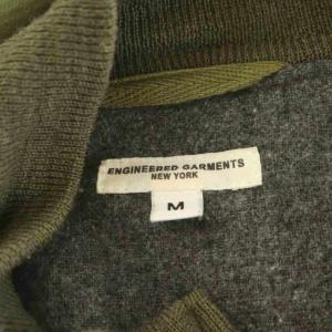 Engineered Garments ブルゾン ジャケット ジップアップ リブ コットン M カーキ /AN22