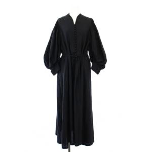 Silk Cotton Puff Sleeve Dress ワンピース