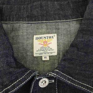 HOUSTON USAコットン デニムプルオーバーシャツ 長袖 XL インディゴ 40696 /KU