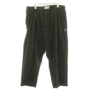 CORDUROY TROUSERS トラウザーズパンツ コーデュロイパンツ ジッパーフライ 3 緑 グリーン