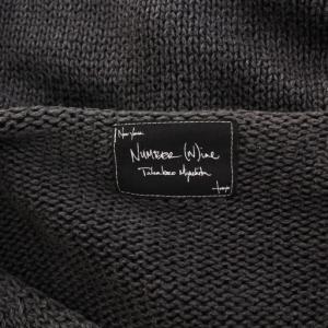 NUMBER (N)INE 07ss ダメージグランジニット プルオーバー 薄手 2 グレー S07-NK002