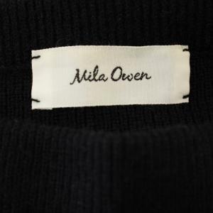 MILA OWEN MILAOWEN 21AW 2点セット ベスト付 ワンピース ロング 長袖 ハート柄 0 ネイビー 紺 09WF0214062