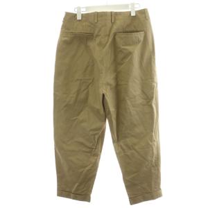 SCYE BASICS テーパードパンツ タック ジッパーフライ コットン 36 ベージュ 5119-81516 /AN14