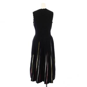 kate spade new york Pleated Sweater Dress プリーツセータードレス フレアワンピース ミモレ ロング ノースリーブ