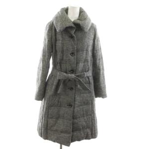 ダウンコート ベルト付き 9 グレー /RR