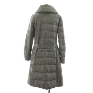 LAURA ASHLEY ダウンコート ベルト付き 9 グレー /RR