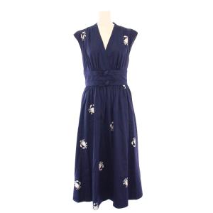 Snappy Poplin Bow Dress スナッピーポプリンボウドレス フレアワンピース ミモレ