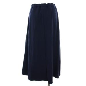 MAX MARA WEEKEND LINE フレアスカート ロング ウエストゴム L 紺 ネイビー 57760229 /YM
