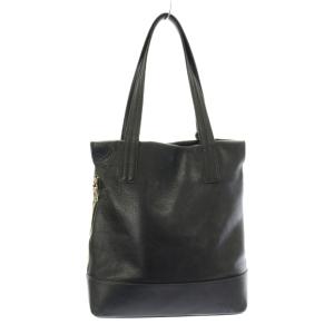 aniary トートバッグ レザー チャーム付き 黒 ブラック /KU