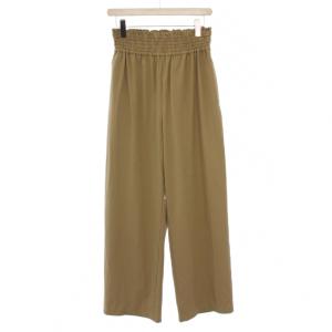 24SS ナイロンストレッチワイドパンツ 38 ベージュ 24030400911310 /BM