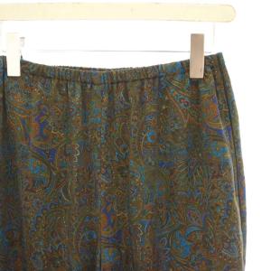 JOURNAL STANDARD × mact ペイズリープリントパンツ ワイドパンツ イージー 36 カーキ 青 ブルー 21030410007910