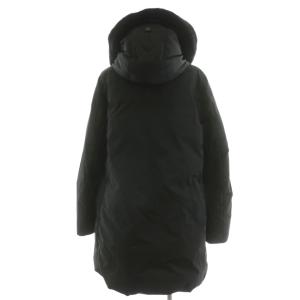 WOOLRICH IENA別注 コクーン ダウンコート ラビットファー S ブラック WWCP2871