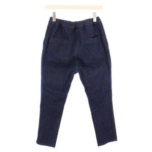TRAVAIL MANUEL ストレッチデニムペグパンツ ジーンズ イージー ウエストゴム M インディゴ TM5012-211-1