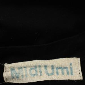 MidiUmi ビッグシルエット ロンT カットソー 長袖 Tシャツ 無地 F 黒 ブラック /G