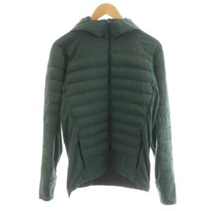 ハイブリッド レッドラン 中綿ジャケット ジップアップ ロゴ ナイロン S カーキ NY81779 /AN20