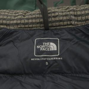 THE NORTH FACE ハイブリッド レッドラン 中綿ジャケット ジップアップ ロゴ ナイロン S カーキ NY81779 /AN20